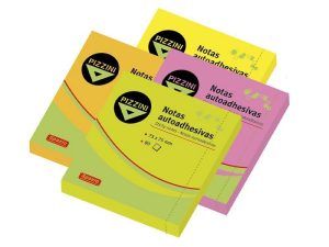 Taco con adhesivo 76x76 x100 fluo