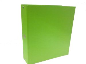 Carpeta con 3 aros forrada de fibra color