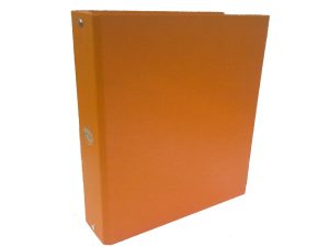Carpeta con 3 aros forrada de fibra color