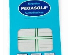 Etiqueta Pegasola escolar (caja x30 planchas)