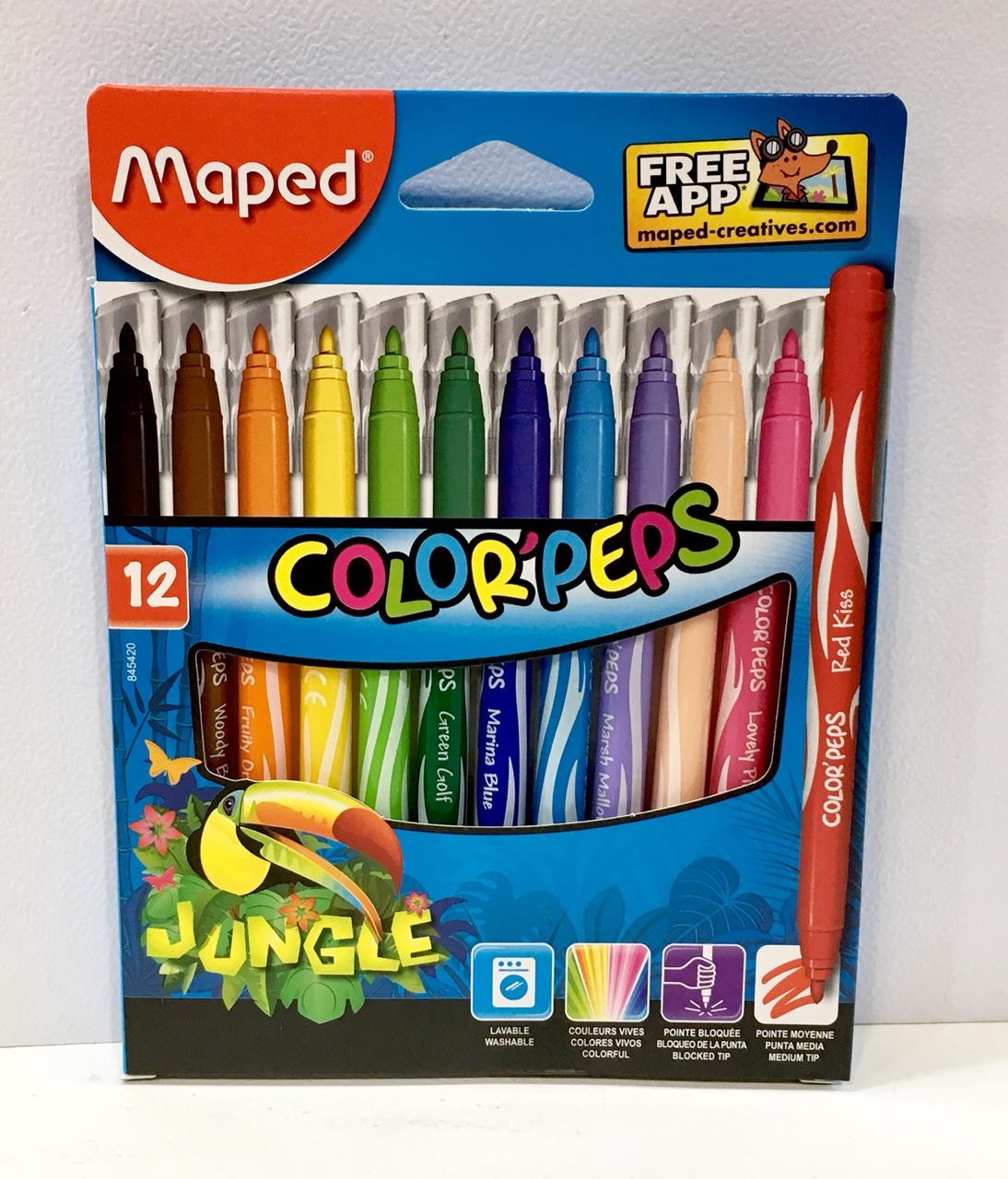 Marcador Maped ColorPeps Jungle x12