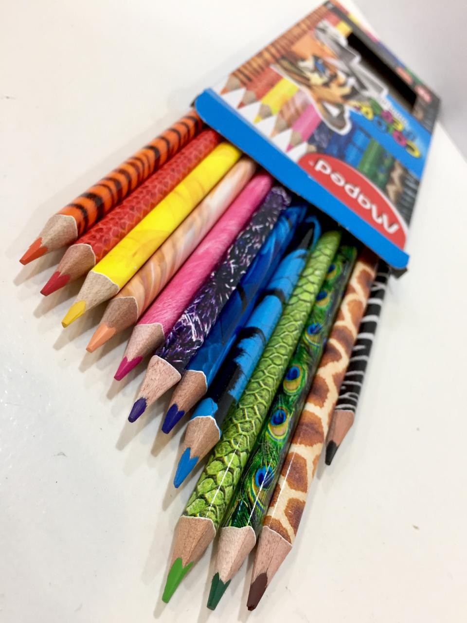 Lápices de colores Maped decorados x12