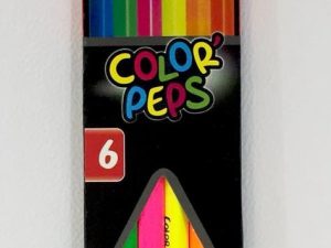 Lápices de colores Maped x6 flúo