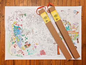 Lamina para pintar Mil Mundos gigante