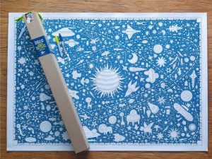 Lamina para pintar Mil Mundos gigante