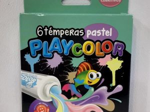 Tempera Playcolor x6 pastel