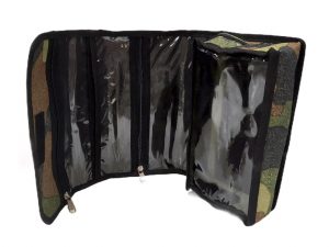 Cartuchera desplegable camuflada