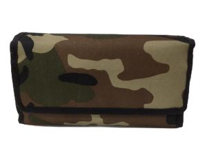 Cartuchera desplegable camuflada