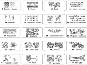 Stencil Eq grande 13x30cm