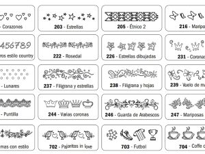 Stencil Eq chico 24x4,5cm