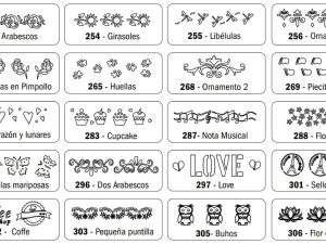 Stencil Eq mini 17x4,5cm