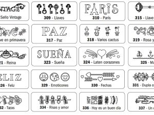 Stencil Eq mini 17x4,5cm