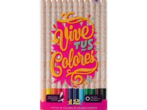 Lápices de colores Mooving "Vive tus colores" x12