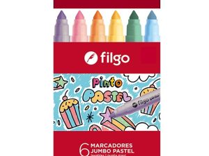 Marcador Filgo Jumbo pastel x6