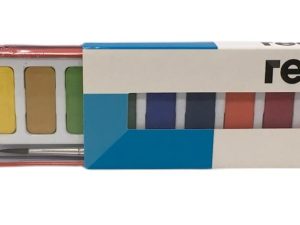 Acuarelas Reeves x12 pastillas lata