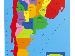 Mapa Argentina en goma eva