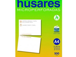 Resma Husares A4 Microperforada al medio x500hs