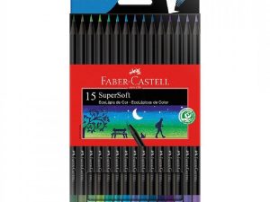 Lápices de color Faber Castell SuperSoft x15 fríos