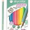 Lápices de color Skycolor x12 pastel