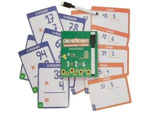 Cartas didácticas Barco de Papel con marcador