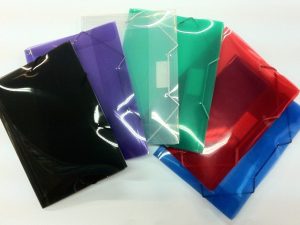 Carpeta de 3 solapas con elastico marron oficio