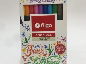 Marcadores Filgo punta pincel x10
