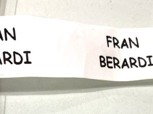 Cinta con nombre para coser x40