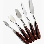 Espatula metálica Artmate x unidad